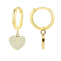 Orecchini Zircon Heart