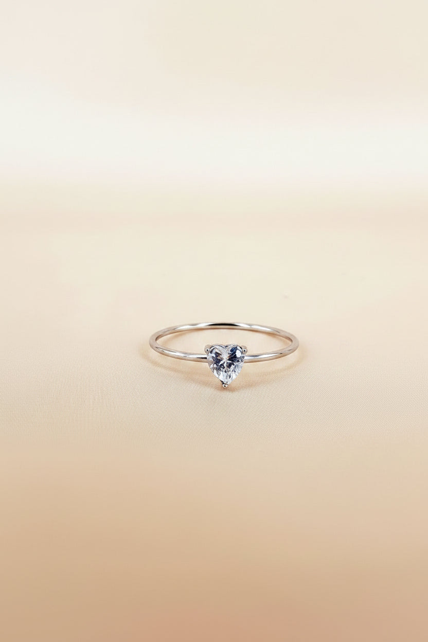 Anello Cuore Lucente